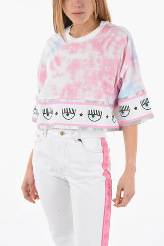 Tie-Dye Effect Oversized Crew-neck T-Shirt