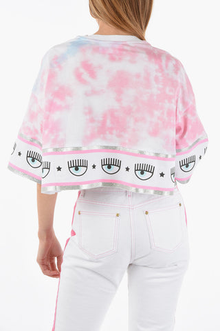 Tie-Dye Effect Oversized Crew-neck T-Shirt
