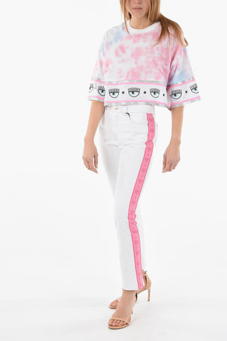 Tie-Dye Effect Oversized Crew-neck T-Shirt