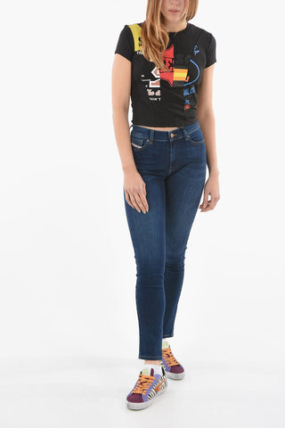 All-Over Printed Slim Fit T-CUTIE Crew-Neck T-shirt