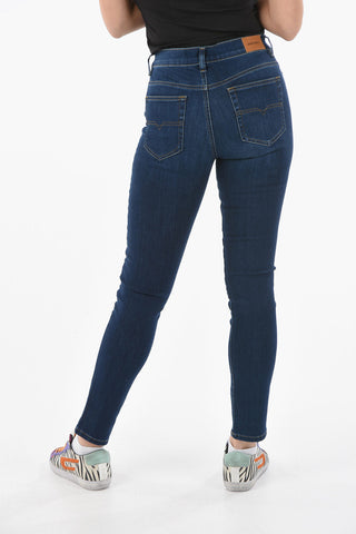 Dark Washed Mid-Waist D-ROISIN Skinny Fit Jeans 14cm L32