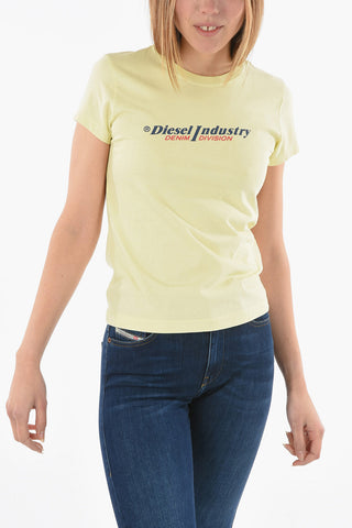 T-shirt Girocollo T-SLI-IND con Logo in Rilievo