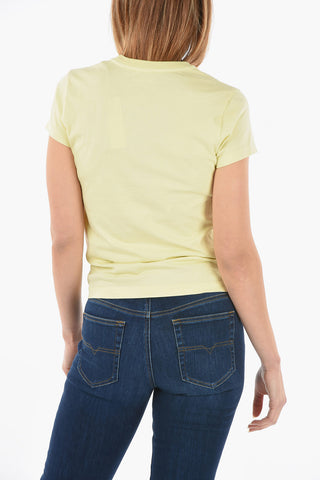 T-shirt Girocollo T-SLI-IND con Logo in Rilievo