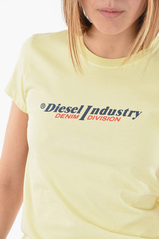 T-shirt Girocollo T-SLI-IND con Logo in Rilievo