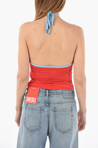 Top Halter T-MAXI Slim Fit con Schiena Scoperta