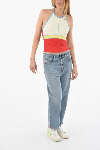 Top Halter T-MAXI Slim Fit con Schiena Scoperta