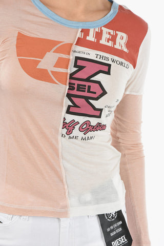 Front Printed Long Sleeve T-TESSY-C1 T-Shirt
