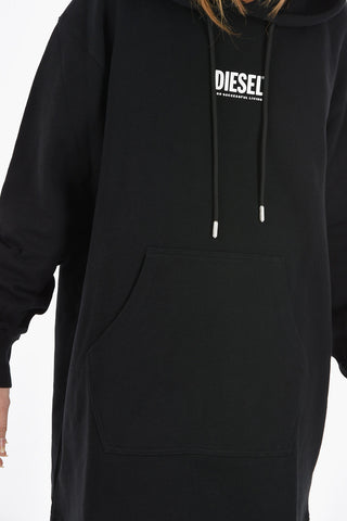 Solid Color D-ILSE-ECOSMALLOGO Hoodie Dress