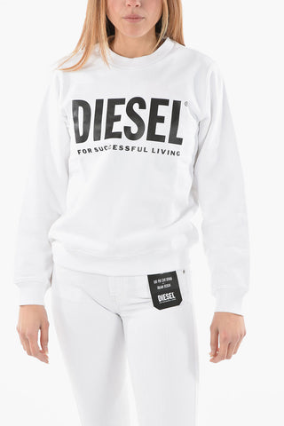 Contrasting Logo F-ANGS Crew-Neck Sweathirt