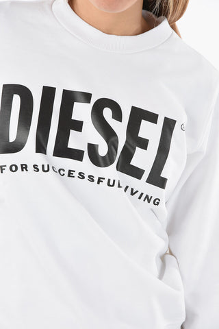 Contrasting Logo F-ANGS Crew-Neck Sweathirt