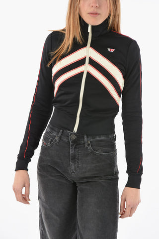 Brushed F-MACS Sweatshirt with Zip Closure