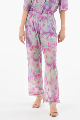 Pantaloni RELAXED MESH Con Elastico In Vita