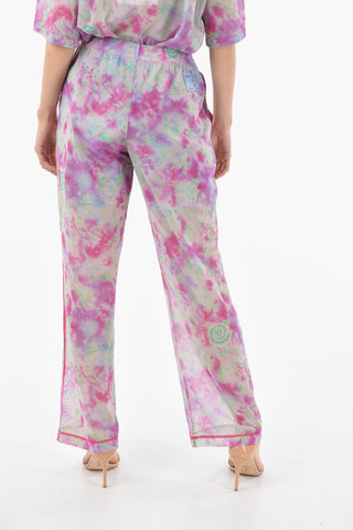Pantaloni RELAXED MESH Con Elastico In Vita