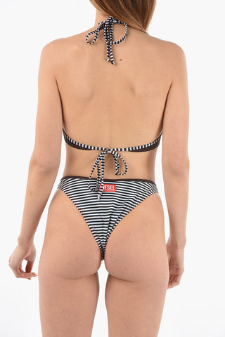 One-Piece Swimsuit BFSW-KATRIEN High-Cut Silhouette with Striped Details