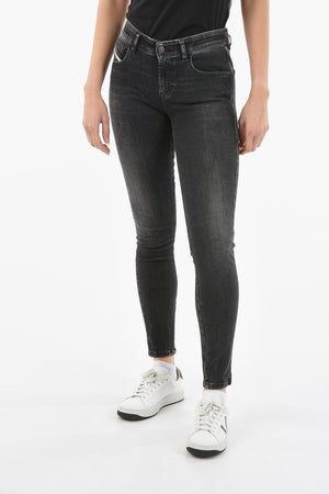 Skinny-Fit-Jeans 2017 SLANDY Dunkelwaschung
