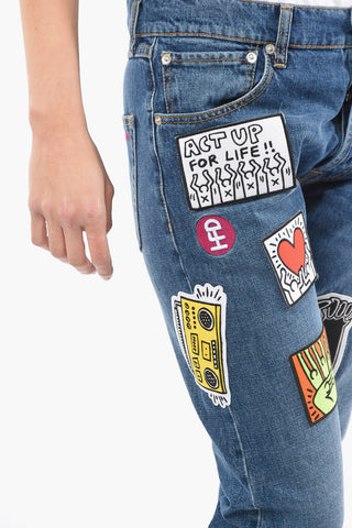 Jeans UNISEX con Patches 18cm
