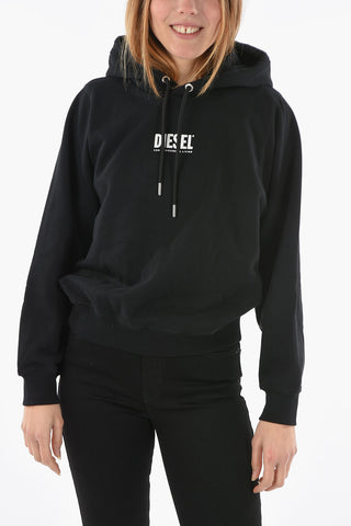 Felpa F-ANG con Cappuccio e Logo in Rilievo