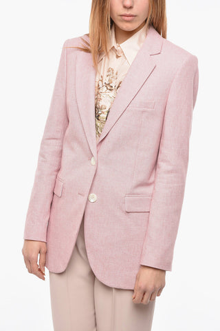 Viscose and Linen 2 Button Blazer