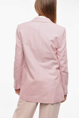 Viscose and Linen 2 Button Blazer