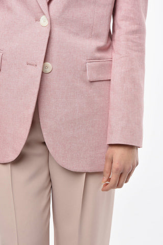 Viscose and Linen 2 Button Blazer