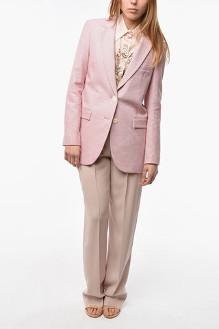 Viscose and Linen 2 Button Blazer