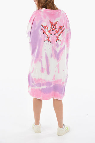 Vestito T-shirt D-EXTRA-A1 Oversized Effetto Tie Dye