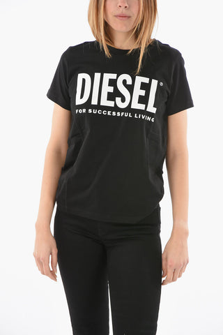 Maxi Frontal Logo T-SILY Crew-Neck T-shirt
