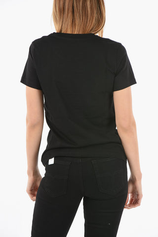Maxi Frontal Logo T-SILY Crew-Neck T-shirt
