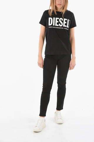 Maxi Frontal Logo T-SILY Crew-Neck T-shirt