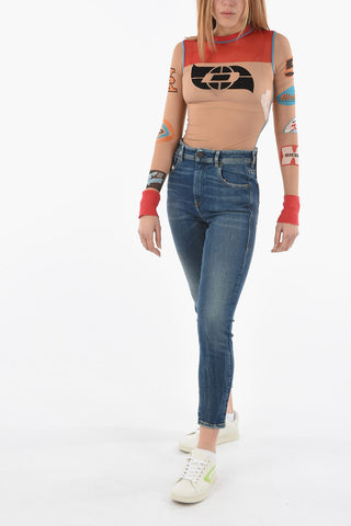 Velvet Details T-SIELAR Slim Fit Top