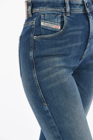 High Waist Super Skinny Fit SLANDY Jeans 12cm L.32