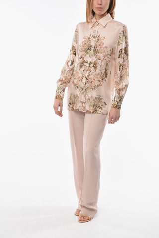 Floral Patterned Silk Shirt
