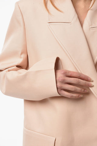Blazer Sartoriale Doppiopetto con Tasca con Aletta
