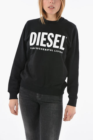 Contrasting Maxi  Logo-Printed F-ANGS-ECOLOGO Crew-Neck Sweatshirt
