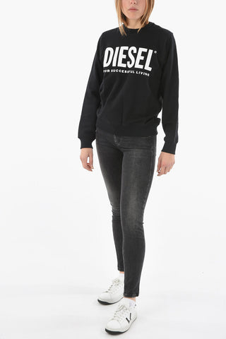 Contrasting Maxi  Logo-Printed F-ANGS-ECOLOGO Crew-Neck Sweatshirt