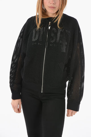 Silver Zip Openwork M-INDYANA Sweatshirt