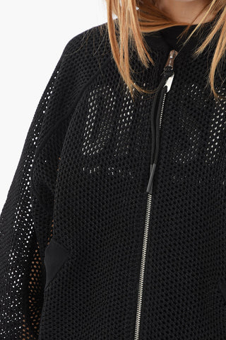 Silver Zip Openwork M-INDYANA Sweatshirt