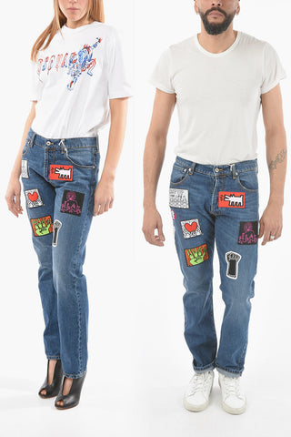 Jeans UNISEX con Patches 18cm