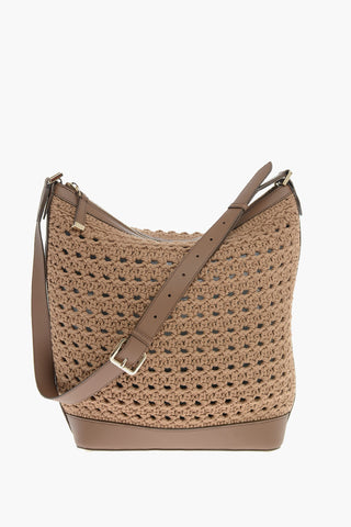 Crocheted JEAN3 Tote Bag with Leather Detailing