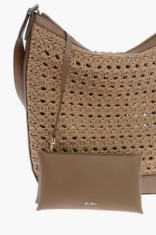 Crocheted JEAN3 Tote Bag with Leather Detailing