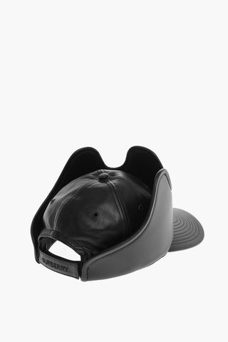 Leather Snapback With Crown