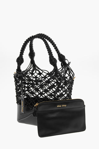 Borsa Cestino A Mano In Pelle
