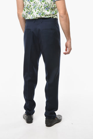 Hidden Closure Wool Pants