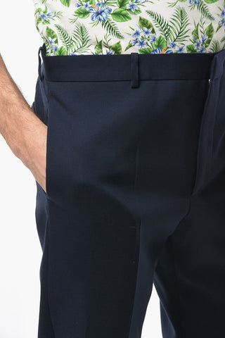 Hidden Closure Wool Pants