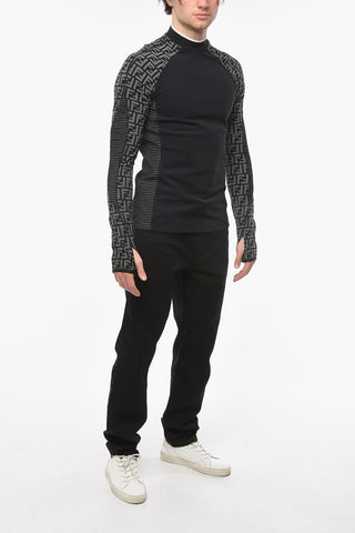 T-shirt Termica a Maniche Lunghe con Monogram