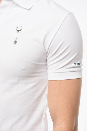 FRED PERRY  Logoed Brooch Detailing WREAT PIN Polo Shirt