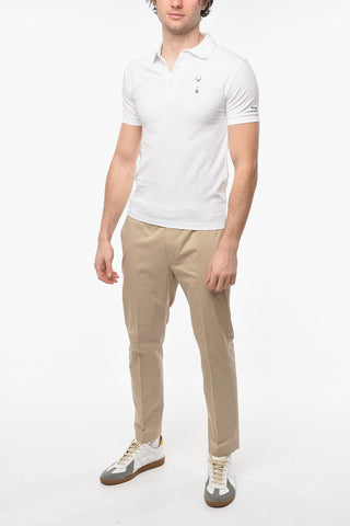 FRED PERRY  Logoed Brooch Detailing WREAT PIN Polo Shirt