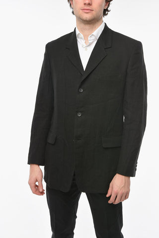 COSTUME D'HOMME Linen 3-button Single-breasted Blazer