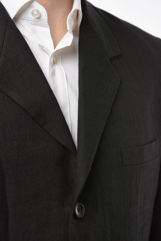 COSTUME D'HOMME Linen 3-button Single-breasted Blazer