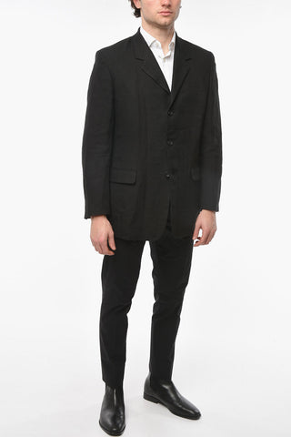COSTUME D'HOMME Linen 3-button Single-breasted Blazer